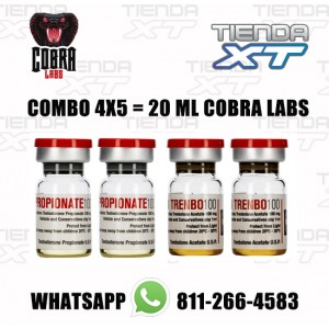 COMBO COBRA 4x5 10 ML Propionato + 10 ML Trenbolona 100