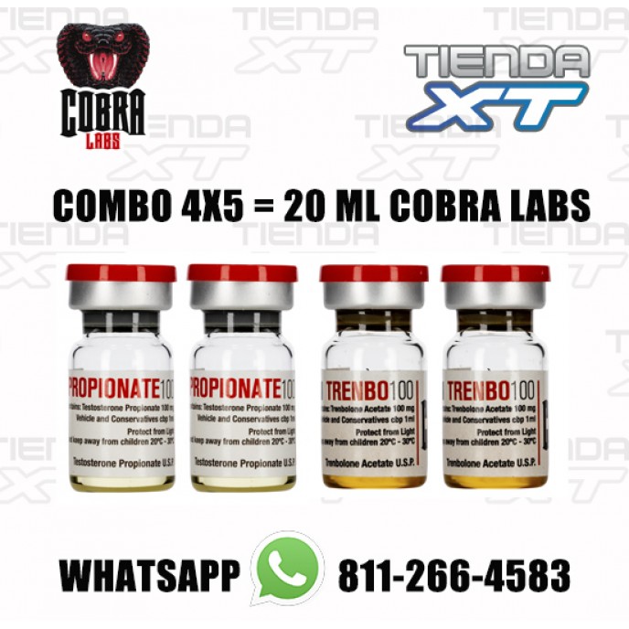 COMBO COBRA 4x5 10 ML Propionato + 10 ML Trenbolona 100