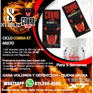 Ciclo multimarca COBRA-XT Mixto quema de grasa Enantato + Winny