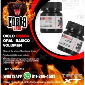 Ciclo Oral Oximetalona Cobra de 5 Semanas