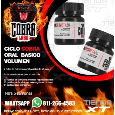 Ciclo Oral Oximetalona Cobra de 5 Semanas
