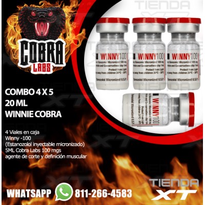 Winny -100 (Estanozolol inyectable micronizado) 20ML Cobra Labs 